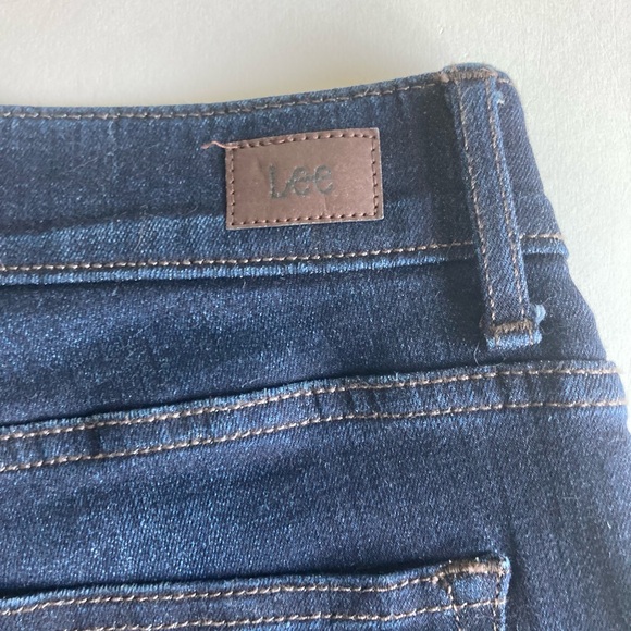 New Lee Navy Denim Straight Leg Jeans size 12 Medium - Picture 9 of 11